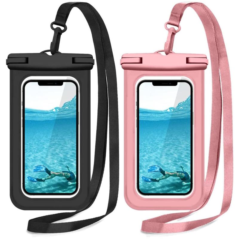 Universal Waterproof Phone Pouch, 2 Counts Large Phone Waterproof Case Dry Bag, Suitable for Outdoor Games, Swimming, and Water Sports