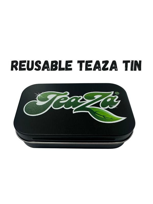 TeaZa Energy Reusable Tin For Perfect On The Go Storage