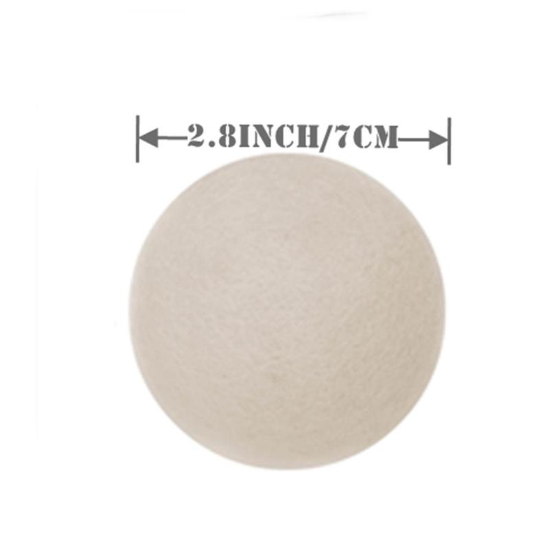 Wool Dryer Ball, 4pcs Fabric Softener Wool Ball For Dryer, Household Laundry Accessories