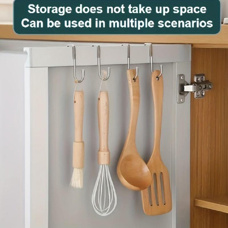 Stainless Steel S-shaped Hook, 2 3 Counts Multifunctional Hanging Organizer, Bedside Cabinet Door Hanging Clothes Hook, Over The Door Towel Hanger