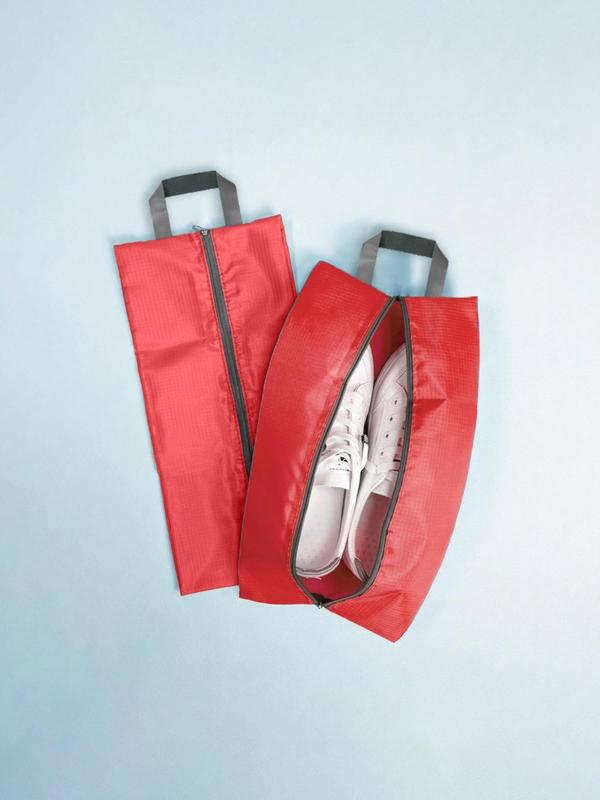 Foldable Zipper Shoe Bag, Waterproof Shoe Storage Bag, 1 Count Dust-proof Shoe Cover Bag for Outdoor Travel