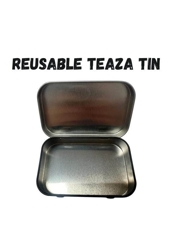 TeaZa Energy Reusable Tin For Perfect On The Go Storage