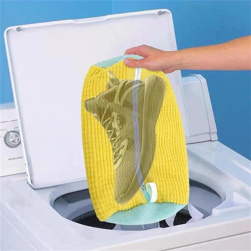 Laundry Bag, 1 Count Foldable Shoe Laundry Bag, Shoe Cleaning Bag, Shoe Washing Bag, Laundry Tools & Accessories for Home Use