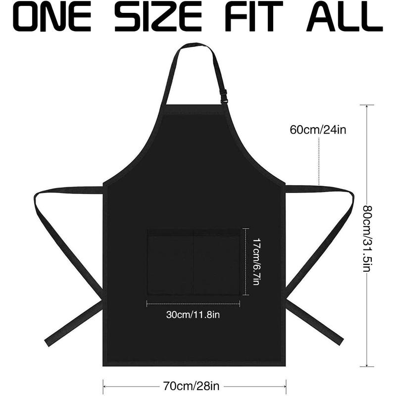 Funny BBQ Black Adjustable Kitchen Cooking Chef Aprons for Men