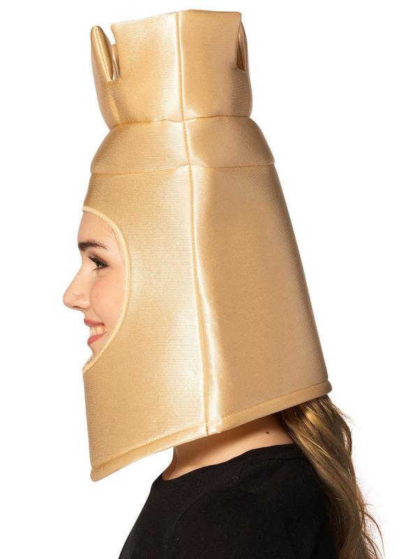 Ultimate Deluxe Beige Rook Chess Headpiece Mask