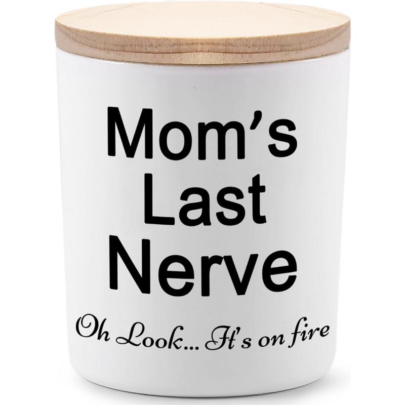 Mom's Last Nerve Gifts for Mom from Daughter Son - Mom Gifts, Mom Christmas Gifts, Christmas Gifts for Mom, Birthday Gifts for Mom, Presents for Mom, 7oz Lavender Scented Candle