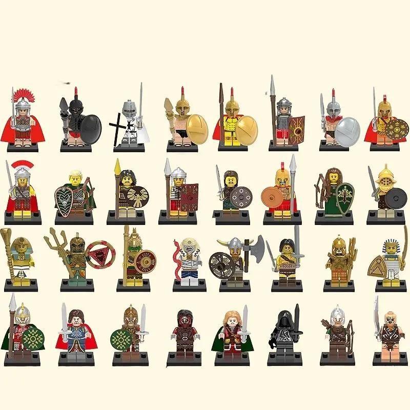 NEW Custom ancient medieval military figures, Western Knights, Sparta, Crusaders, birthday gifts,Cake Toppers,Gifts for children