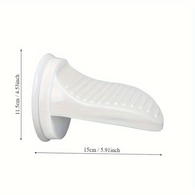 Wall Mounted Shower Footrest, Plastic Shower Footrest with Suction Cup, Bathroom Shower Footrest, Bathroom Fixture Accessories