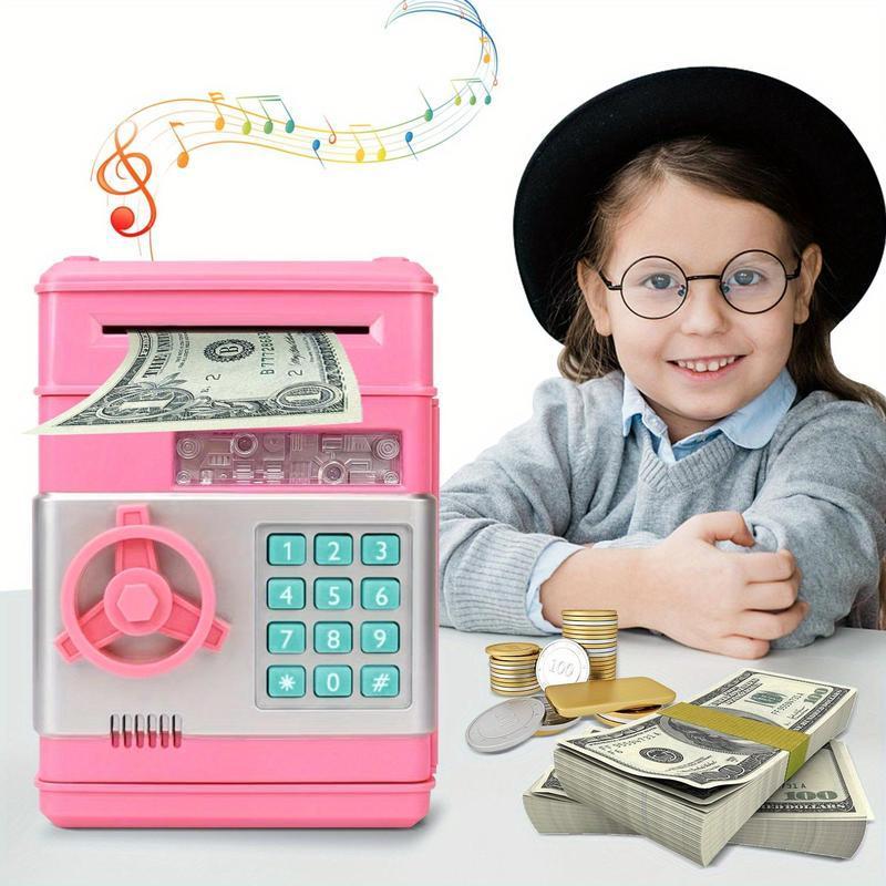 Cartoon Password Money Box, 1 Count Household Piggy Bank, Electronic Coin Money Box, Cool Gift (Batteries Powered, Batteries Not Included)