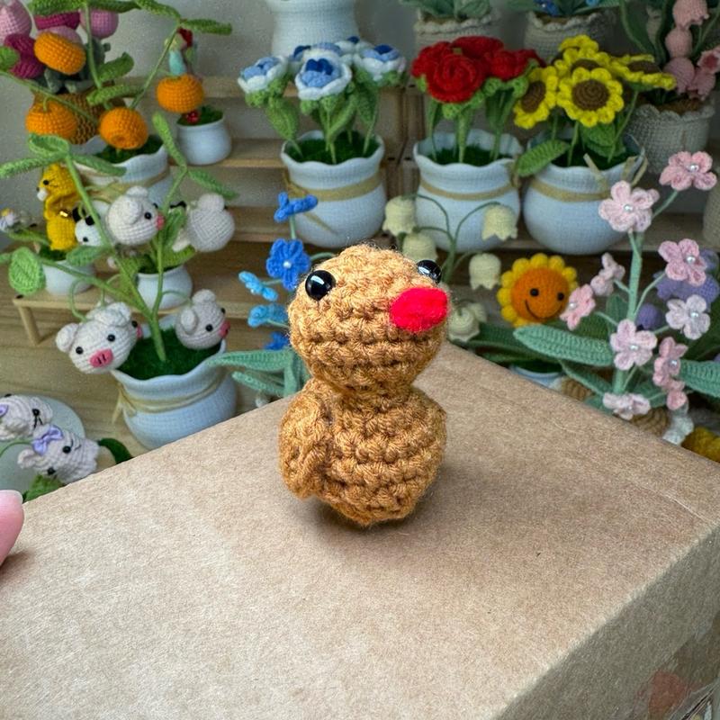 handmade crocheted ducks for decoration Decorative Ornaments Room Window