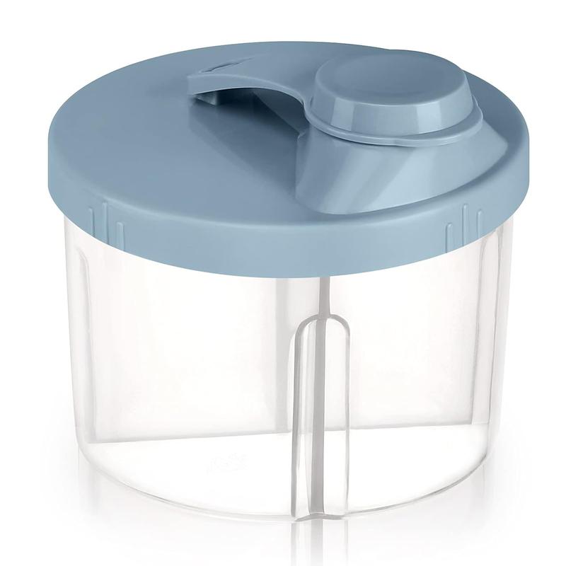 Formula Dispenser on The Go, Non-Spill Rotating Four-Compartment Formula Container To Go, Milk Powder Snack Container for Travel Outdoor, Pink