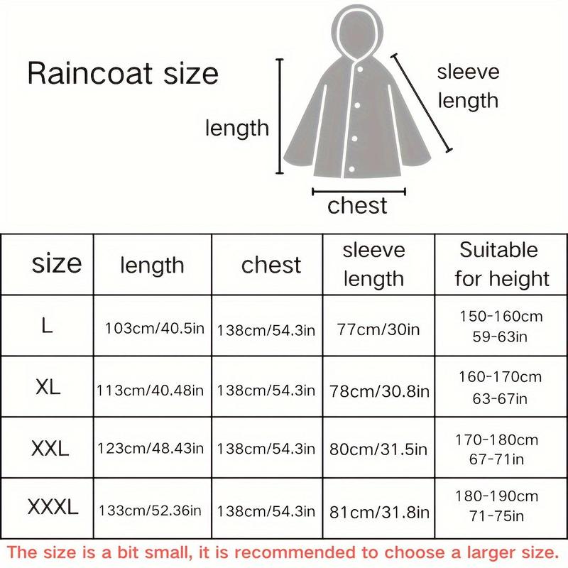 Thickened Waterproof Raincoat, 1 Count Durable Full-length Raincoat, Hooded Raincoat for Outdoor Cycling, Hiking, Fishing, and Mountaineering, Christmas Gift