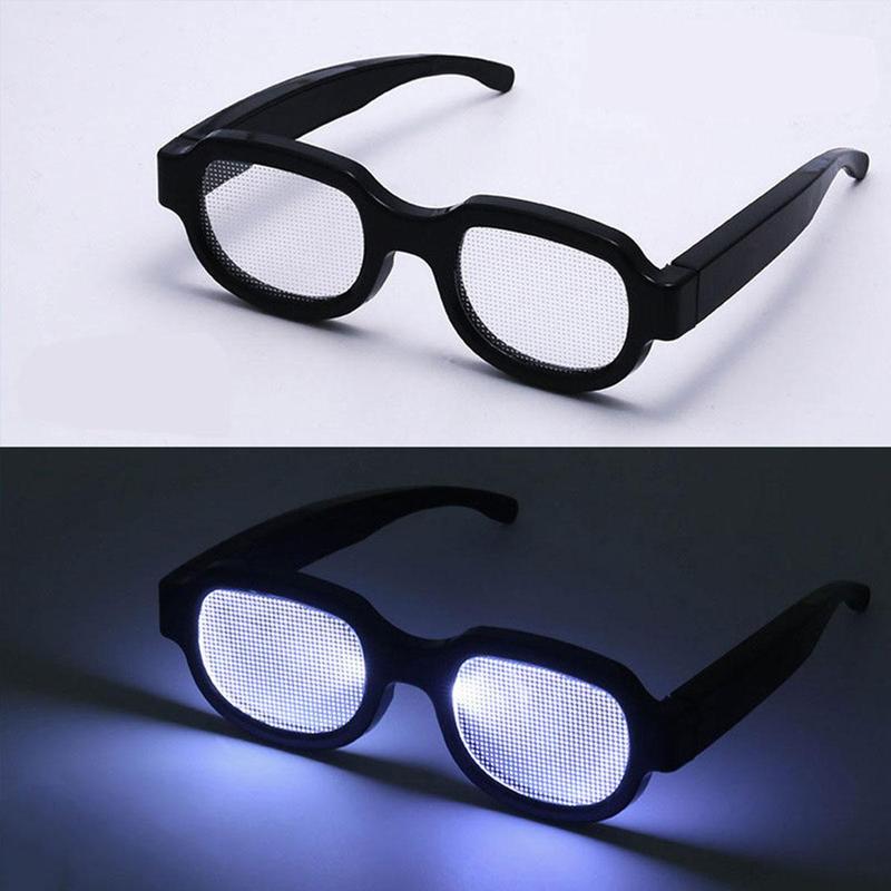 Glowing Glasses, Cute LED Light Up Glasses, Party Decoration Supplies for Holiday Party, Fashion Party Accessories