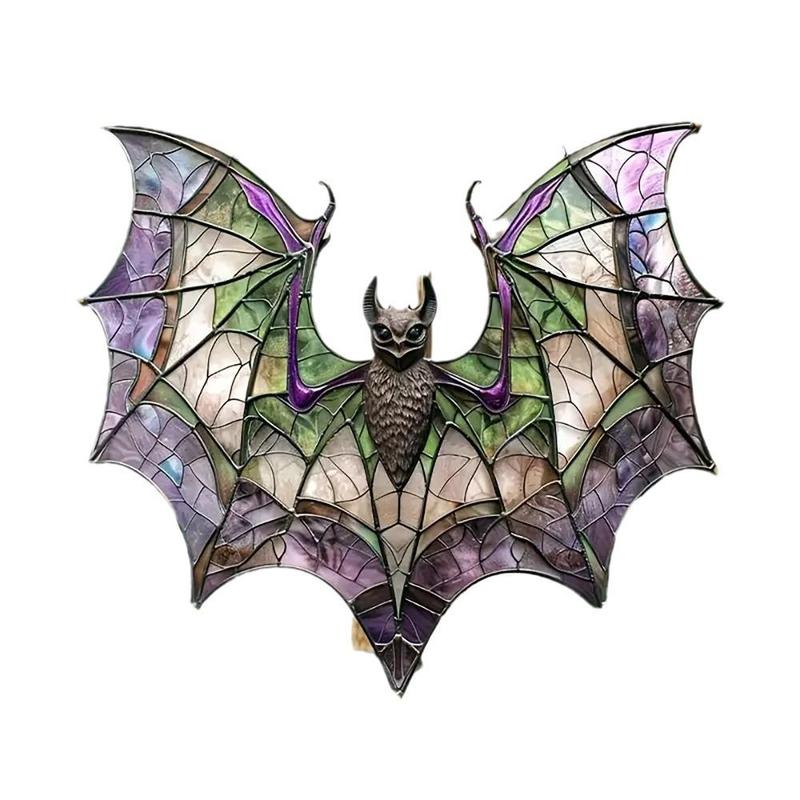 Bat Design Sun Catcher, 1 Count Modern Acrylic Bat Sun Catcher, Window Hanging Ornament for Home Office School Dormitory Balcony