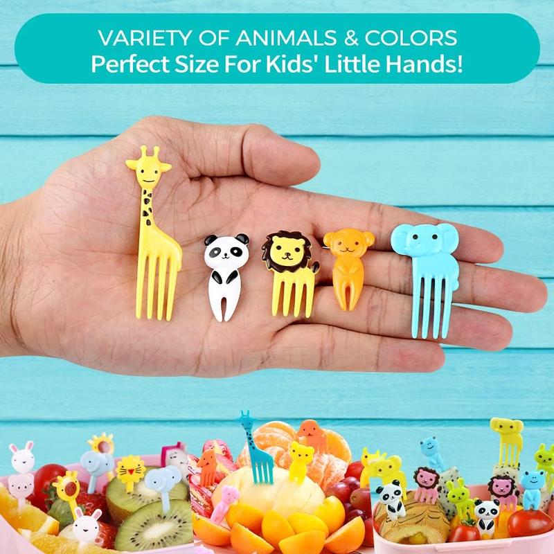 156Count Animal Food Picks for  Bento Box Accessories, Fun  Food Picks, Cute Fruit Toothpicks for  Lunch Accessories, Reusable Lunchbox Picks for