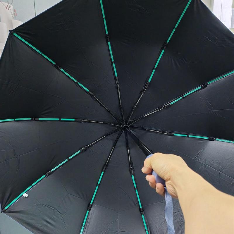 Automatic Folding Umbrella, 1 Count Portable Compact Umbrella, Windproof & Sun Protection Umbrella for Outdoor Hiking & Travel, Travel Essentials