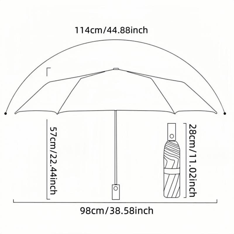 Unicorn Pattern Umbrella, 1 Count Folding Umbrella, Sunny and Rain Dual-use Umbrella, Portable Umbrella for Outdoor Activities