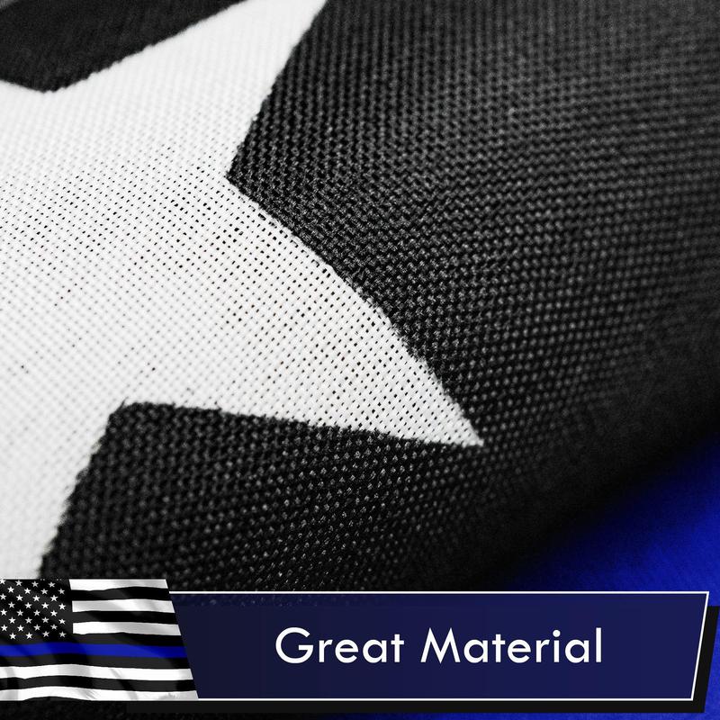 Thin Blue Line Flag Banners 75D Printed Polyester 3x5 Ft