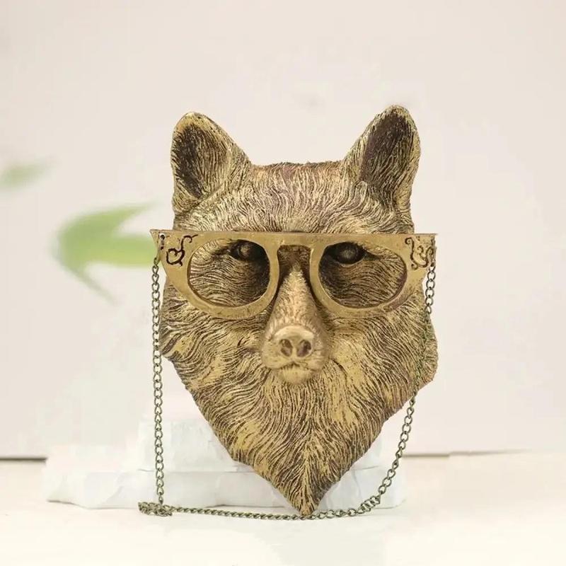 Room Decor Animal Head Shaped Wall Hanging Ornament, 1 Count Modern Art Creative Animal Head Wall Art Decoration, Wall Decor for Home Living Room Bedroom Office, Home Decor