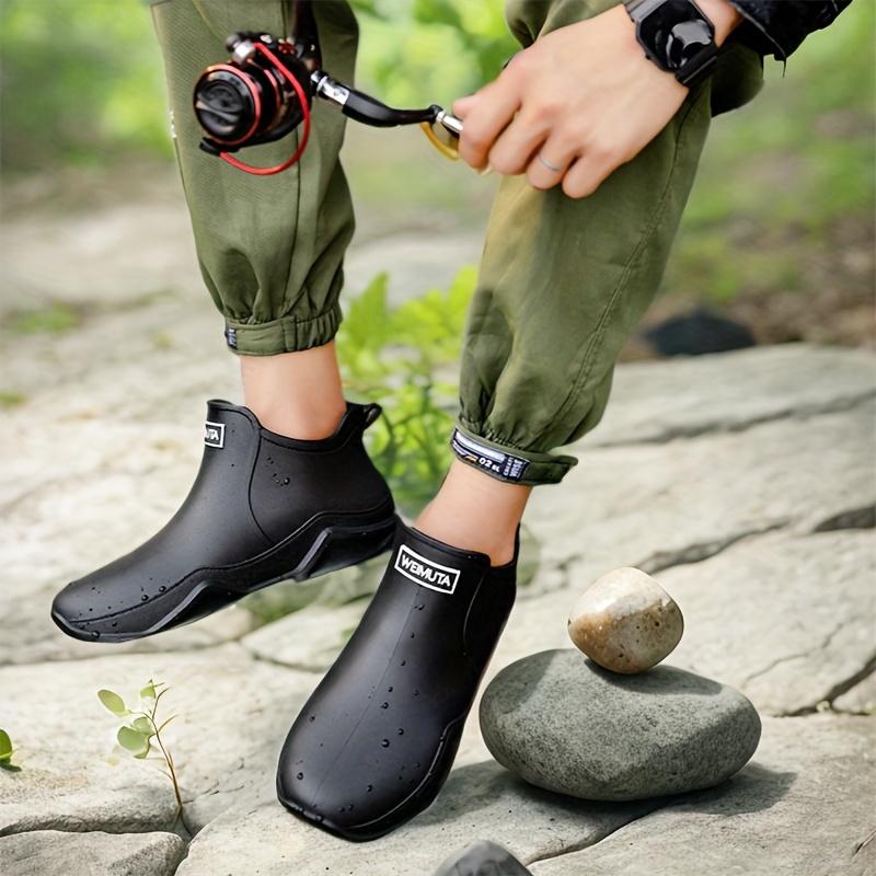 Men's Trendy Rain Boots, Non-Slip Wear-Resistant Waterproof Rain Boots, Suitable for Outdoor Work Fishing