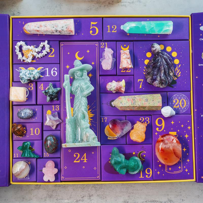 Crystal Halloween Countdown Gift Box – Exciting Treats and Surprises for a Frightfully Fun Celebration Adventure Christmas 2024 ornament