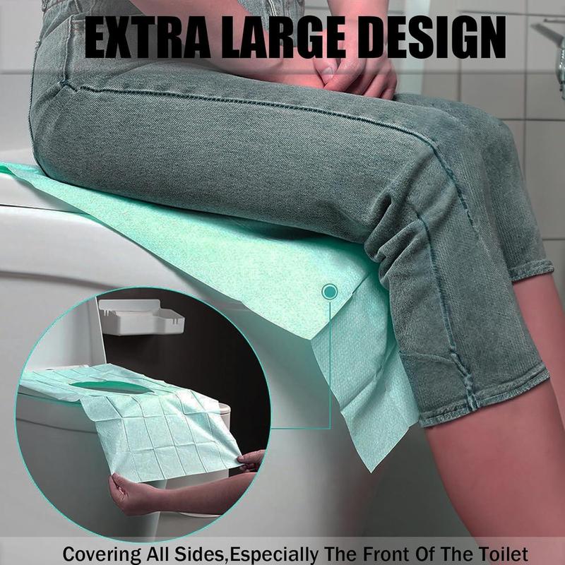 Disposable Toilet Seat Cover, 20pcs Disposable Toilet Seat Covers, Toilet Seat Protector for Home Bathroom Hotel Salon