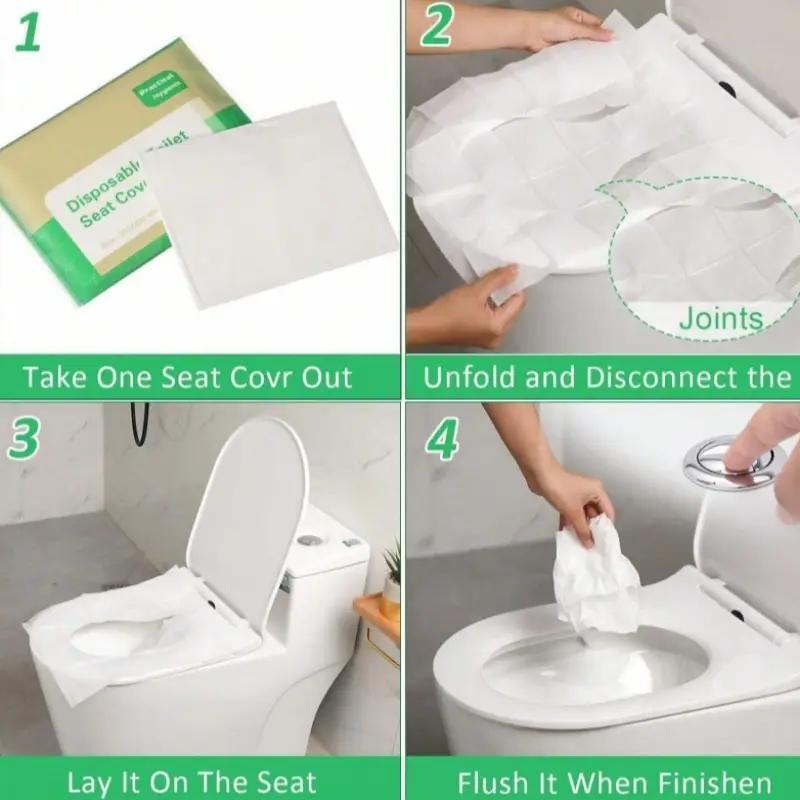 Disposable Toilet Seat Cover, 30pcs set Portable Disposable Toilet Seat Cover, Bathroom Supplies for Home and Hotel, Easy to Use Product