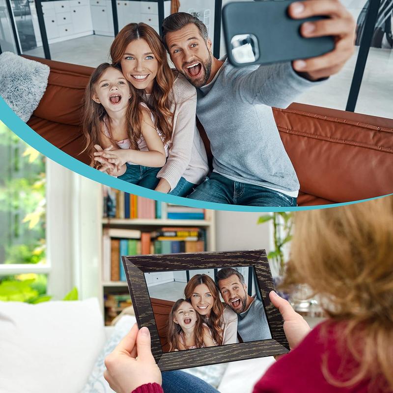 7 Inch Digital Picture Frame WiFi Digital Photo Frame, IPS HD Touch Screen Smart Photo Frame, 16GB Storage, Auto-Rotate, Easy Setup, Share Photos Videos via Uhale App from Anywhere