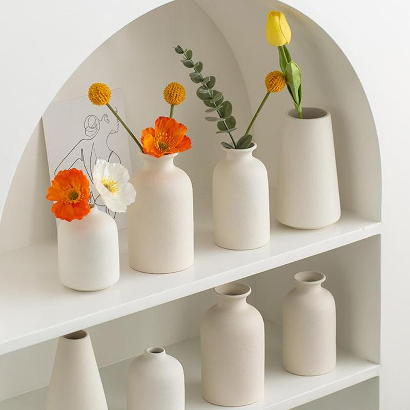 Ceramic Vase, Modern Simple Flower Arrangement Vase, Decorative Vase for Home Office Living Room