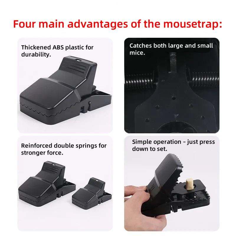 Order one and get four! This ultra-sensitive mouse trap is more effectivethan even a cat at catching mice!