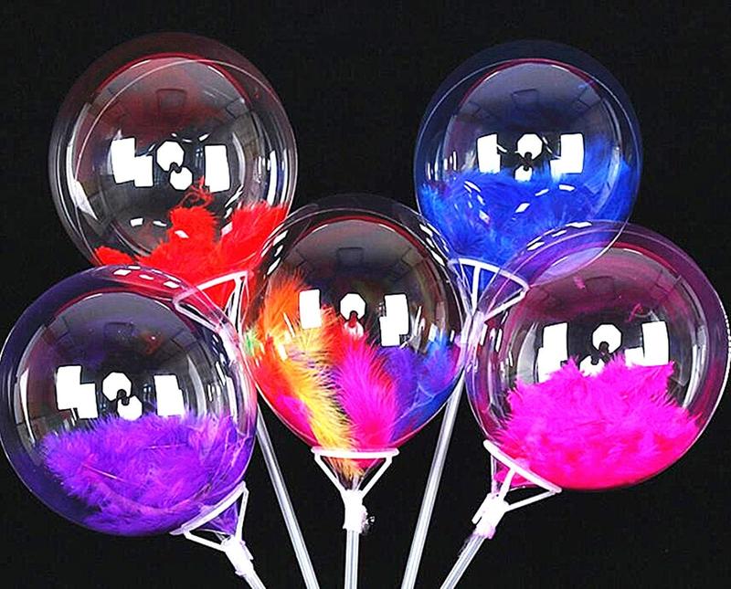 25  Clear Bobo Balloons 12 inches Transparent Bubble Balloon for Light Up LED Balloons,Christmas, Party Events, Wedding, Anniversary, Indoor and Outdoor Decoration, Birthdays (12 inch)