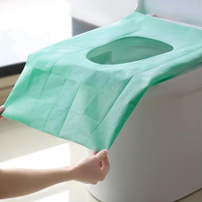 Disposable Toilet Seat Cover, 20pcs Disposable Toilet Seat Covers, Toilet Seat Protector for Home Bathroom Hotel Salon