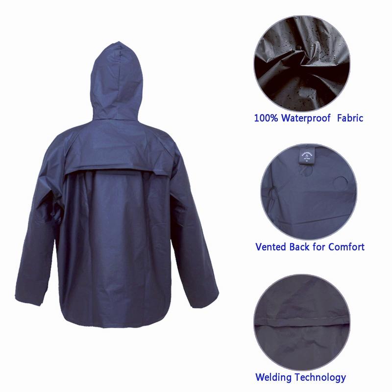 Rain Suits for Men Waterproof Rain Jacket Coat Pants Heavy Duty Women Fishing Rain Gear Workwear