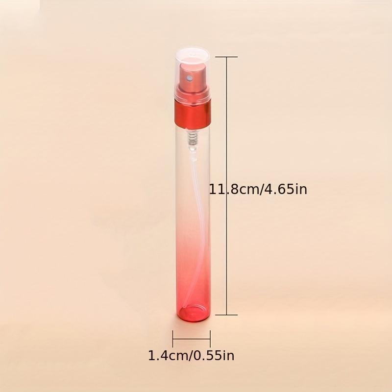 10ml Portable Gradient Empty Perfume Spray Bottle, 6pcs Leak Proof Refillable Dispenser For Travel