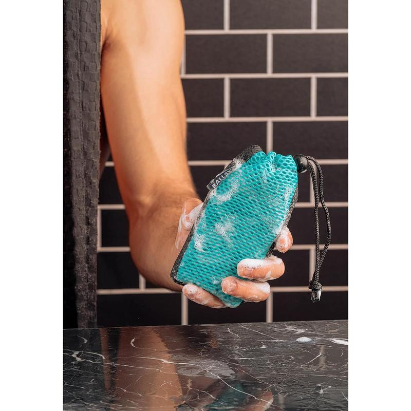 Sud Sack Soap Pouch, Exfoliating Sponge for Baths and Showers - Compatible with Duke Cannon & Related Bars