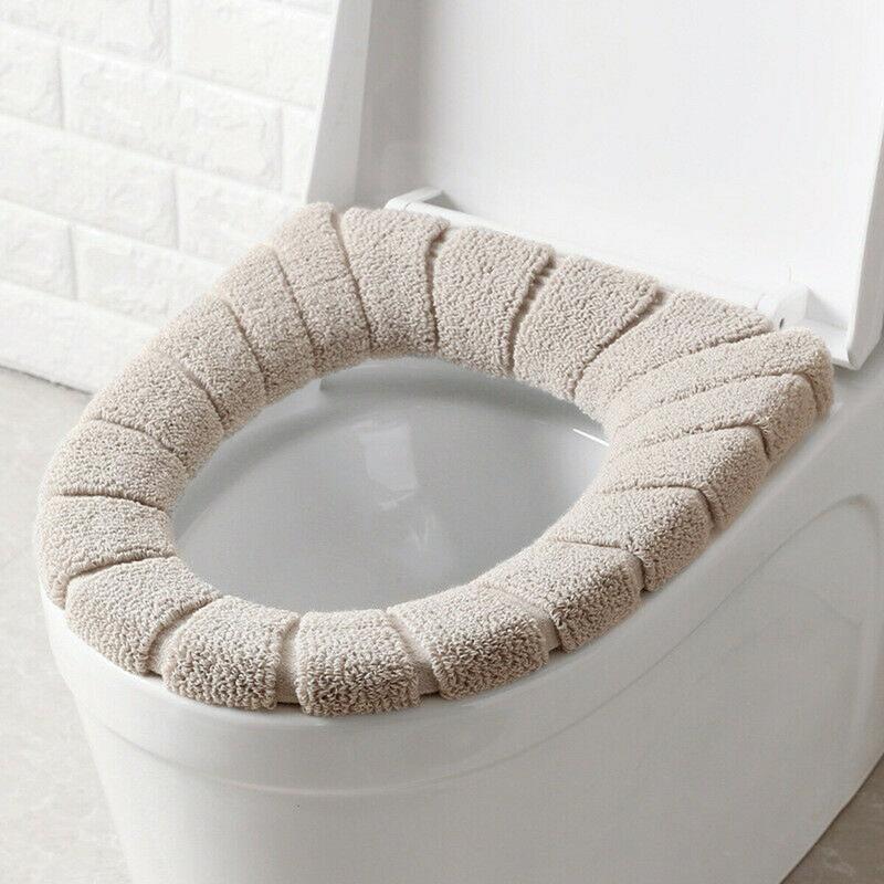 Soft Toilet Seat Cover Set of 3 - Blue Color