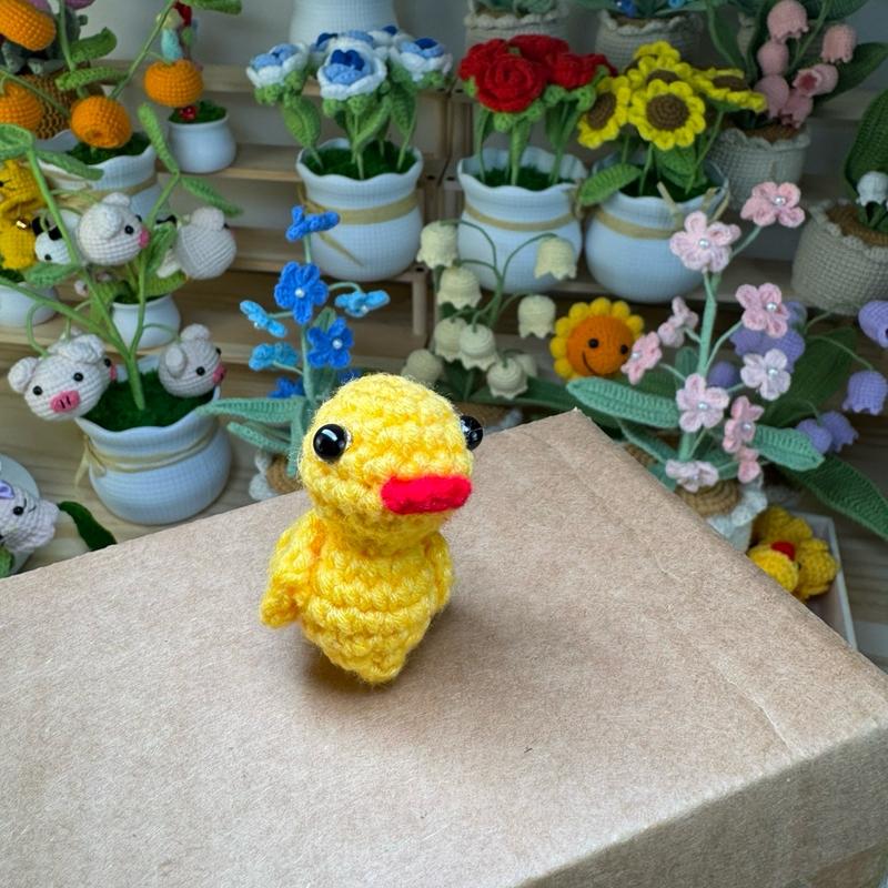 handmade crocheted ducks for decoration Decorative Ornaments Room Window