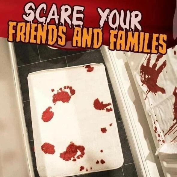 Bloody Halloween Water-Reactive Bath Mat