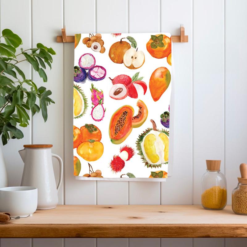 Asian Fruit Tea Towel