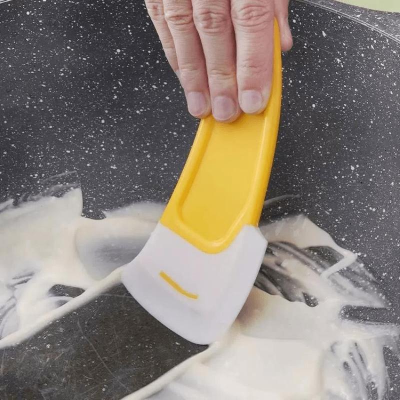 Kitchen Cleaning Silicone Scrubber, Hangable Kitchen Ware Cleaning Squeegee, Household Multifunctional Kitchen Cleaning Tool