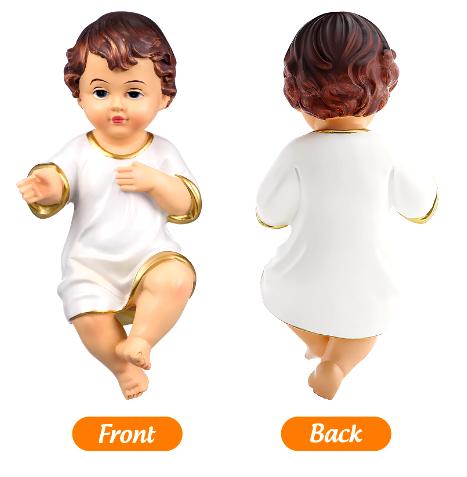 1PC Christmas Nativity Jesus Holiday Gifts Crafts Christian Holy Baby Child Catholic Figures Jesu Statuette Baby Figurine