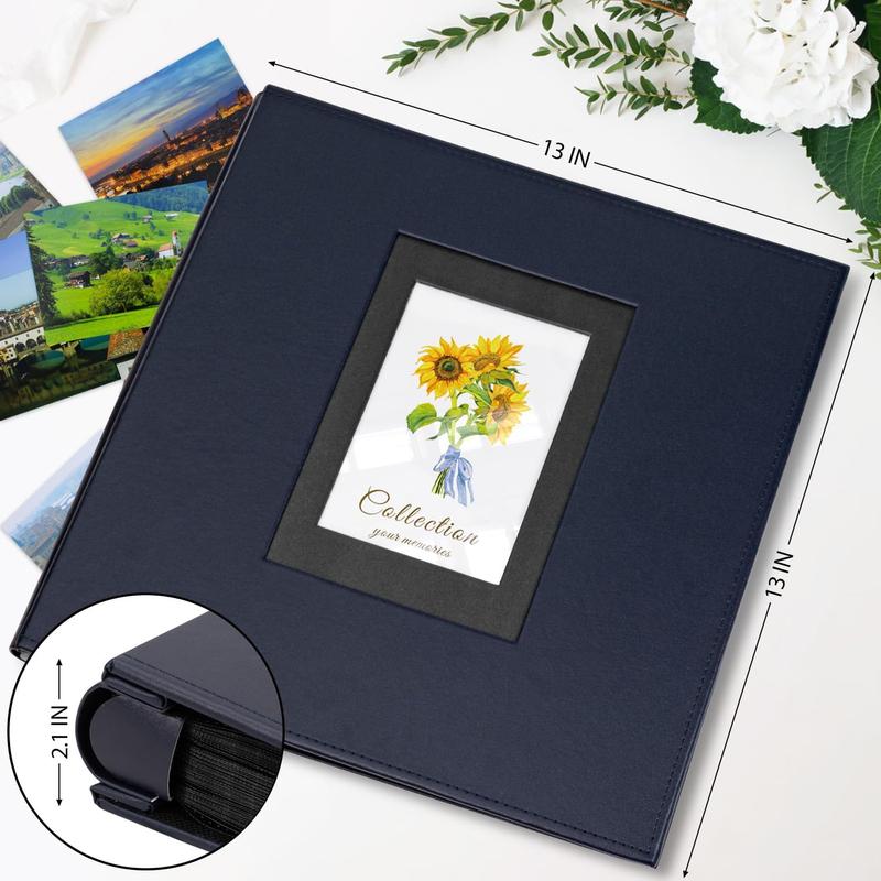 Photo Album 4x6 600 Photos, Leather Cover Extra Large Capacity Holds 600 Horizontal and Vertical 4x6 Pictures Decor Gift