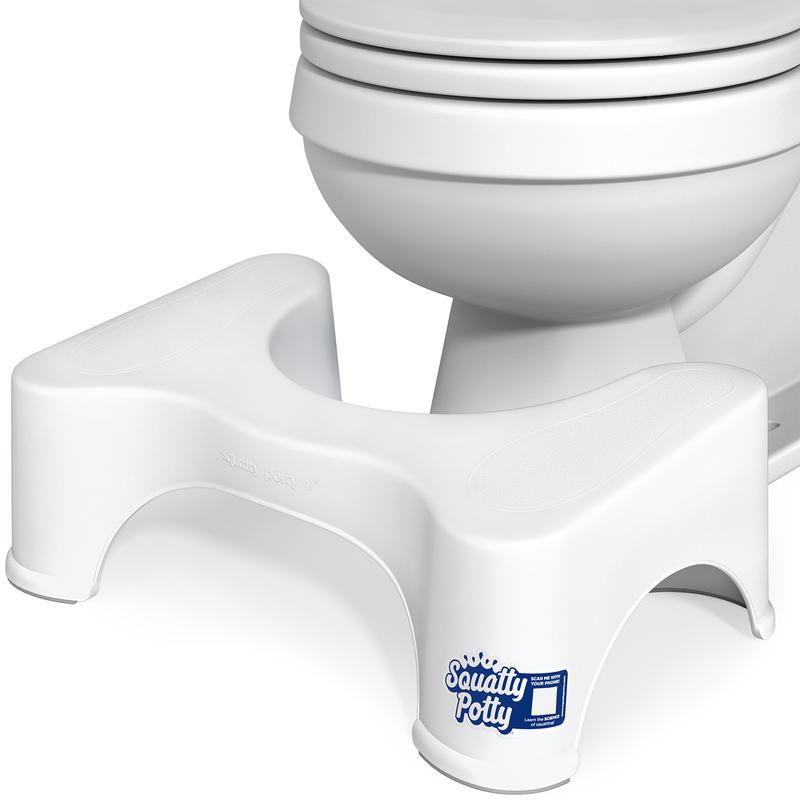 Squatty Potty - 7 Inch Original White Toilet Stool For Standard Height Toilets - Doctor Recommended - Relieves Bloating - Feel Lighter