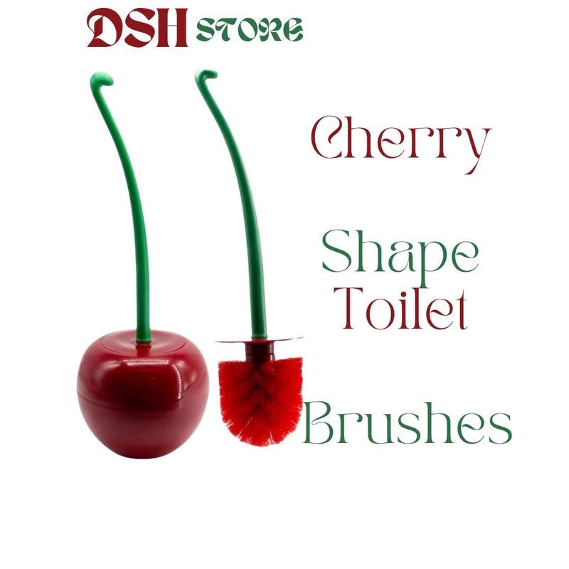 Cherry Toilet Brush and Holder,Cherry Toilet Brush Set, Cute Toilet Brush Cherry, Toilet Cleaner Brush