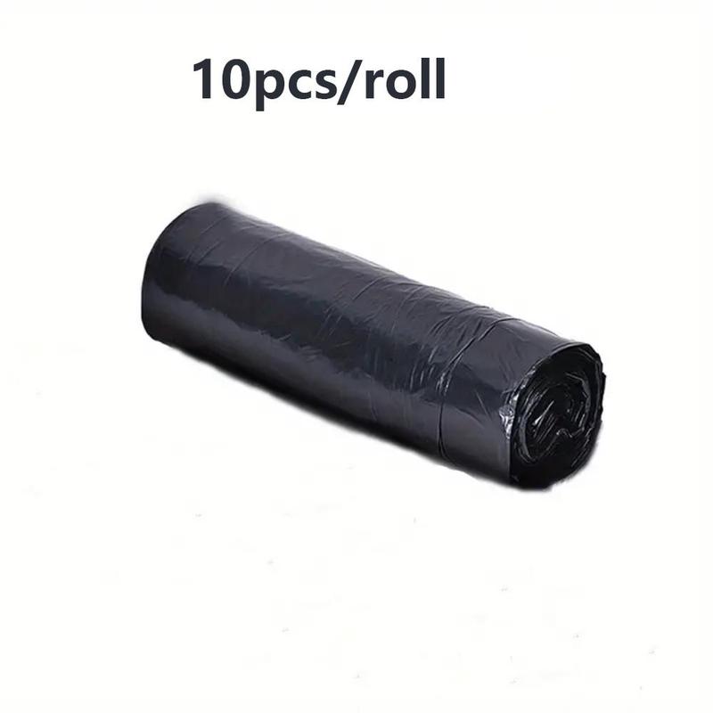 10pcs roll Heavy Duty Trash Bag, Durable Drawstring Kitchen Garbage Bag, Industrial Recycling Plastic Garbage Bag