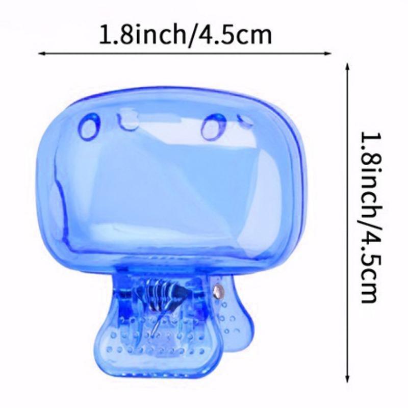 Clear Toothbrush Storage Box, 3 Counts set Dust-proof Toothbrush Head Clip, Toothbrush Protector Clip for Travel, Home Organizer for Bathroom