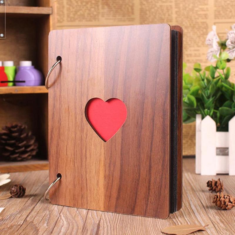 6 Inch DIY Photo Album, Heart Design DIY Photo Album, Gift for Family and Friends