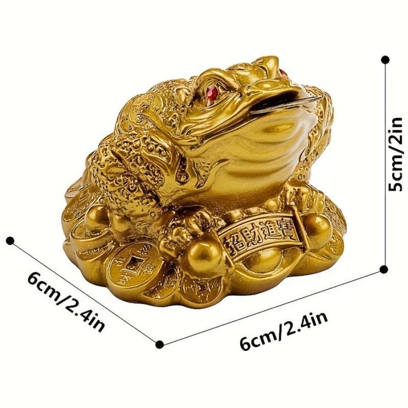 Chinese Feng Shui Money Frog, 1 Count Creative Money Frog Ornament, Desktop Decoration for Home Office, Home Decor, Party Supplies