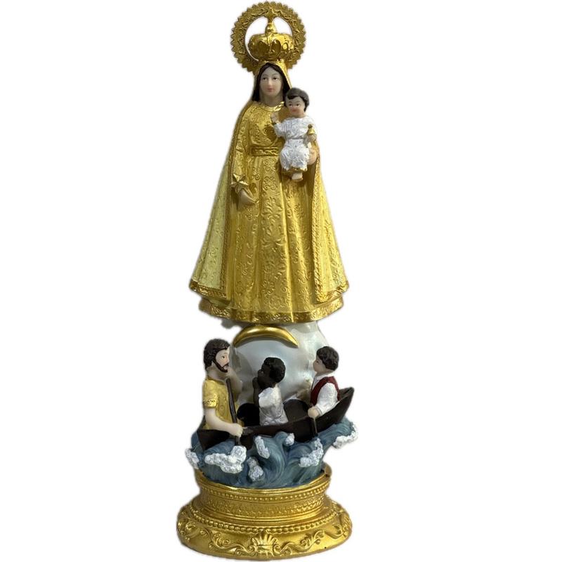 12“ Caridad Del Cobre Statue Virgen Caridad Del Cobre Our Lady of Charity Virgin Figurine yellow Decor Ornaments Religious Decorative