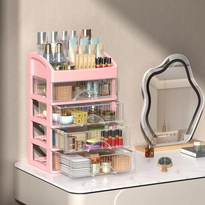 Versatile Storage Box with Drawer, Multi-layer Storage Box, Makeup Organizer, Desktop Storage Organizer for Living Room Bedroom Office, Boyfriend Gift